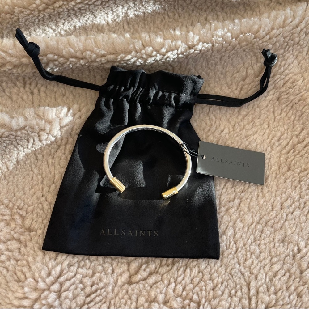 AllSaints Two Tone Cuff Bracelet